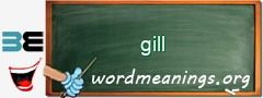 WordMeaning blackboard for gill